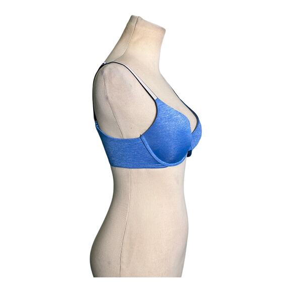 Victoria's Secret blue uplift semi demi blue bra size 32C - Picture 8 of 8